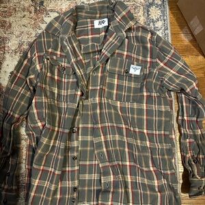AFC Plaid Button-Up Shirt